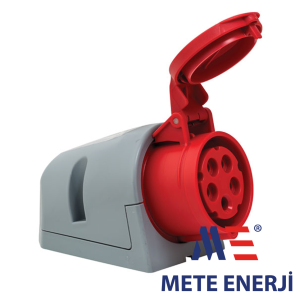 Industrijska utičnica na zid 5-polna Mete Enerji