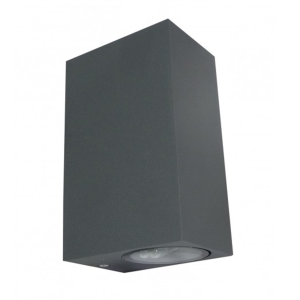 Lampa baštenska zidna 2xGU10 max.35W siva Mitea