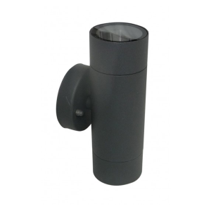 Lampa zidna bastenska 2xGU10 35W Antracit siva Mitea