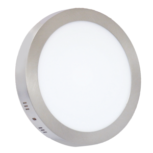 Nadgradni okrugli LED panel 18W 6500K Saten nikl Mitea