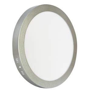 Nadgradni okrugli LED panel 24W 6500K Srebrena Mitea