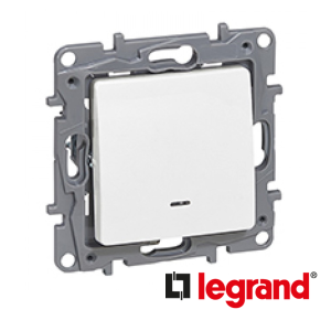 Niloe taster 6A sa SS 2M 230V Legrand
