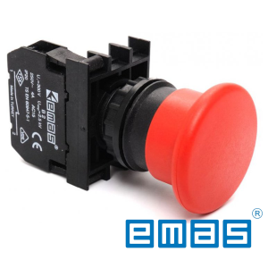Taster gljivasti crvena sa 1NO i 1NC kontaktom EMAS