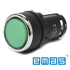 Taster zeleni 2NO 22mm  tip MB101DY EMAS