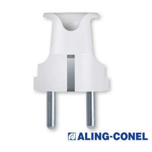 Utikač dvopolni bijeli Aling conel