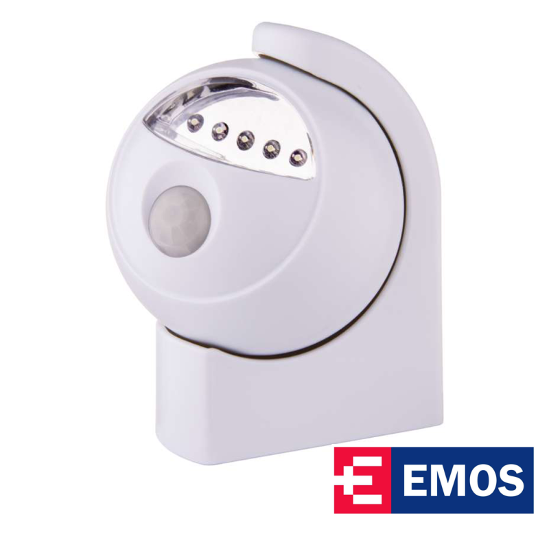Zidna LED svjetiljka sa senzorom pokreta 3x1.5V Emos