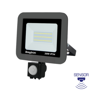 LED reflektor 30W sa senzorom IP54 Braytron