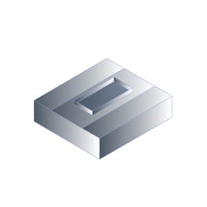 Ostrvska pravougaona napa OPN 2500x1800x500 mm